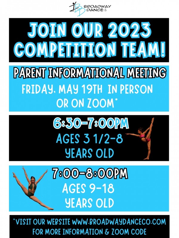 Audition Information Competition Dance Team Broadway Dance Co Dance Studio Tap, Jazz